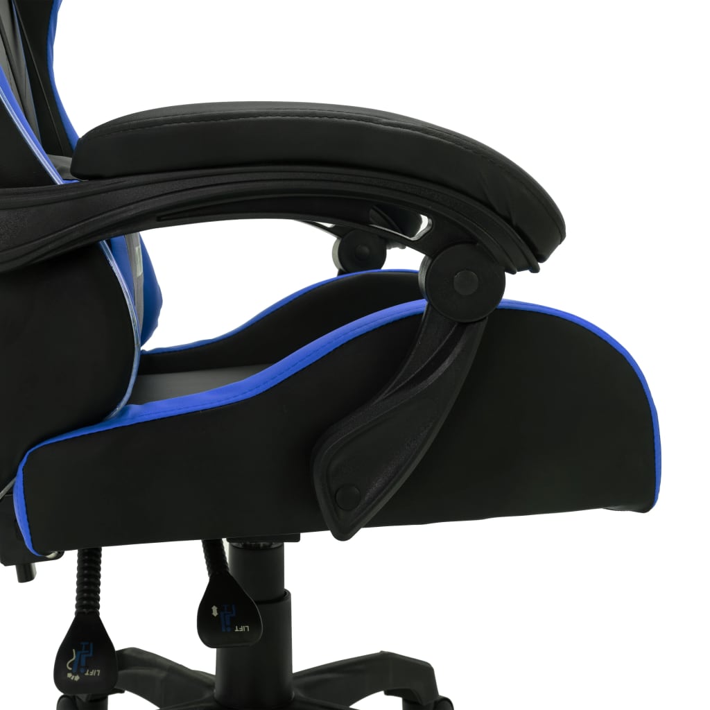 Silla Gaming Con Luces Led Rgb Cuero Sintético