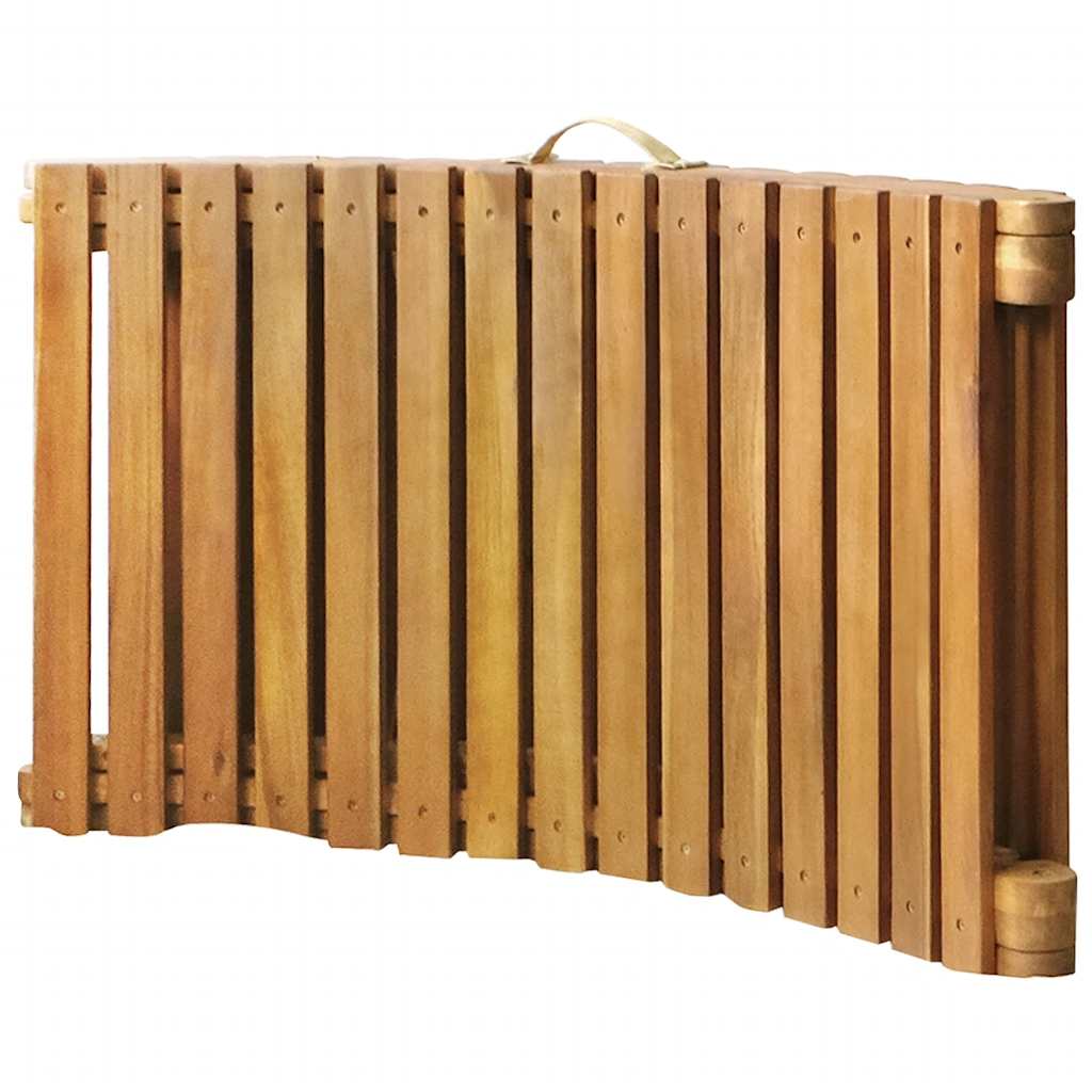 Tumbona De Jardín Con Cojín Madera Maciza De Acacia