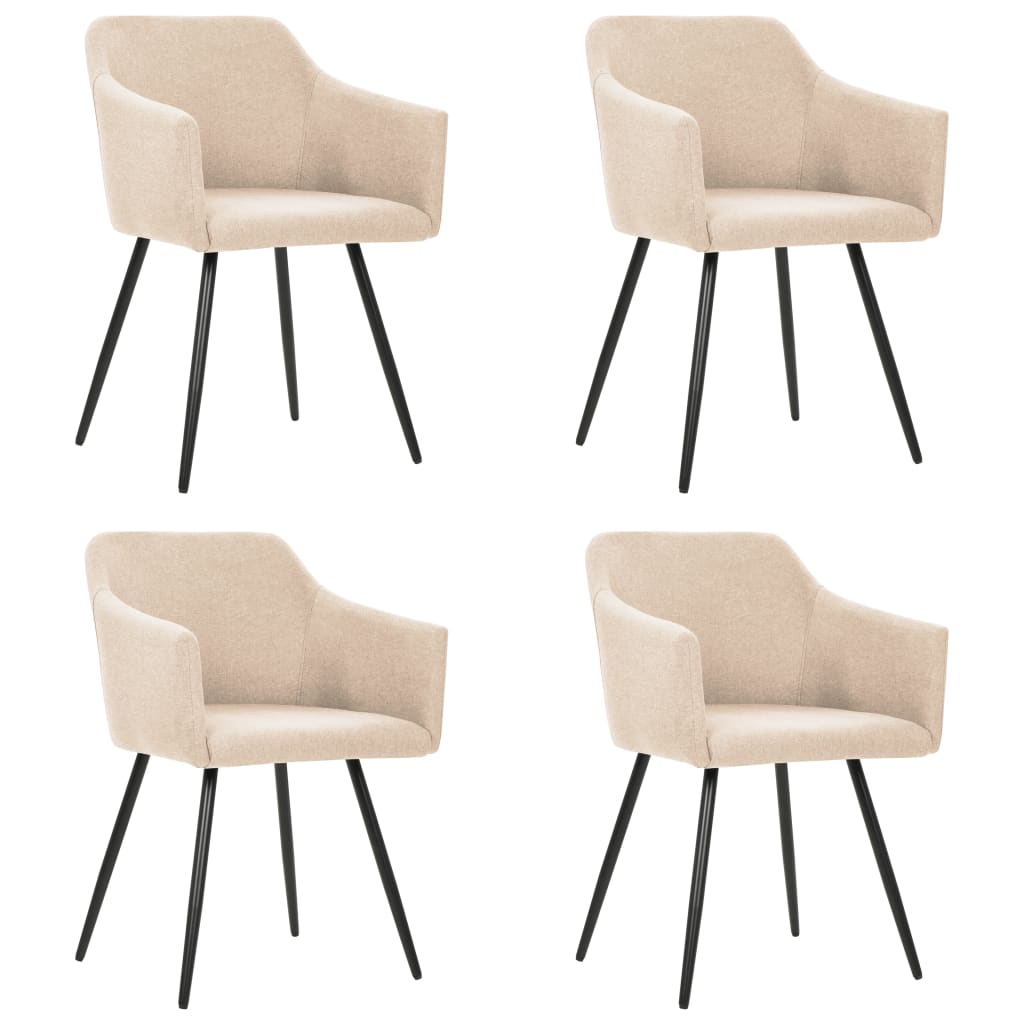 Sillas De Comedor 6 Unidades Tela