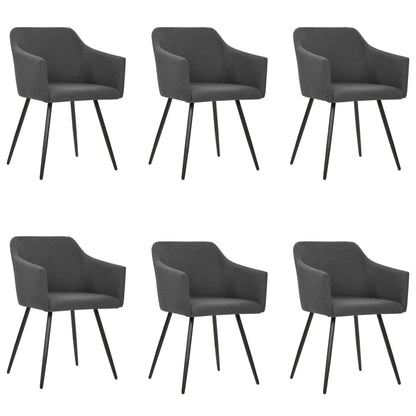 Sillas De Comedor 6 Unidades Tela
