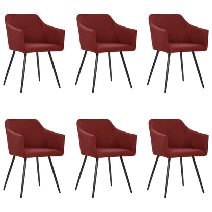 Sillas De Comedor 6 Unidades Tela