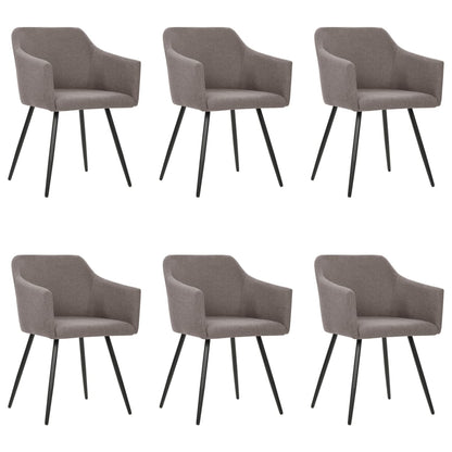 Sillas De Comedor 6 Unidades Tela