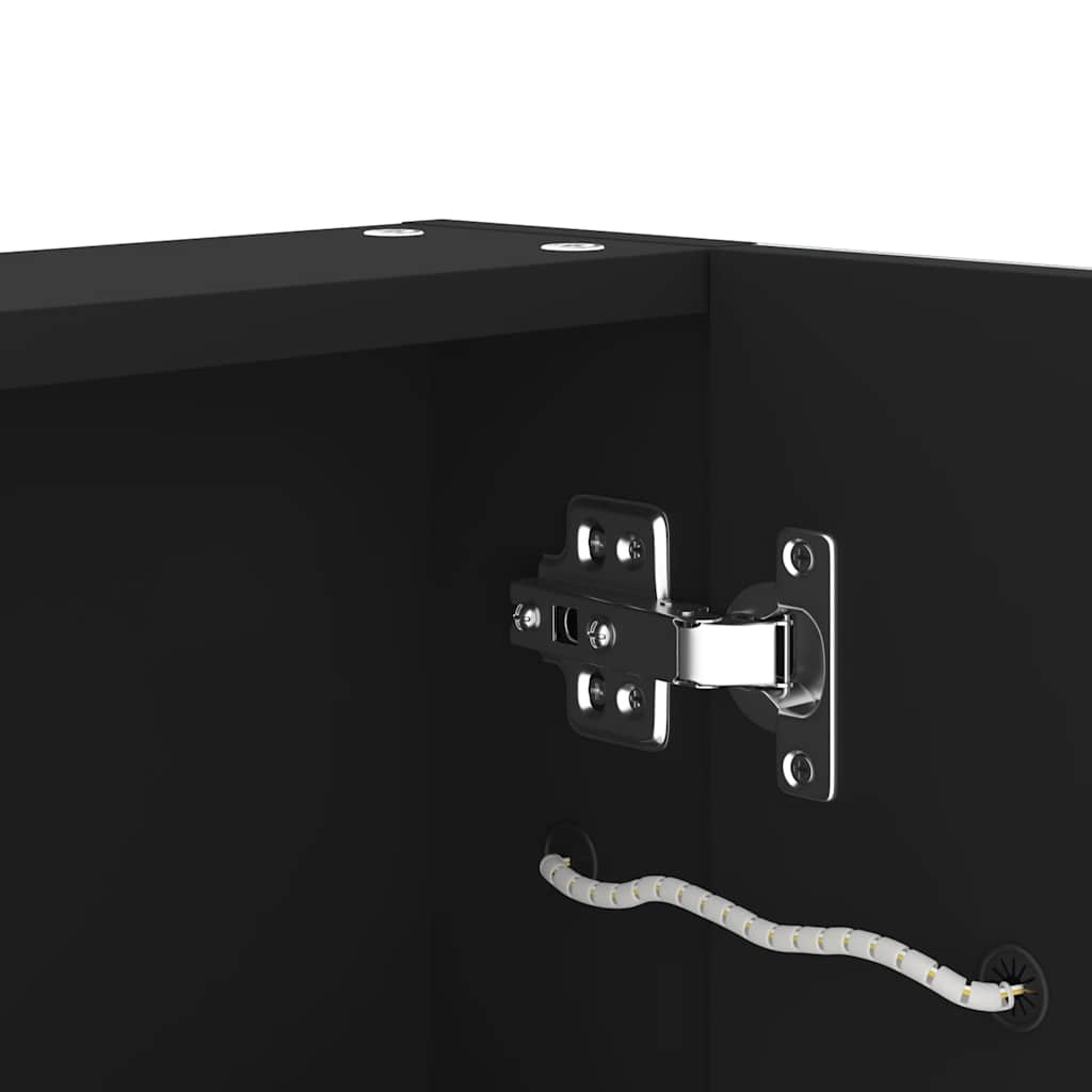 Mueble De Baño Con Espejo Led 80X12,2X68 Cm