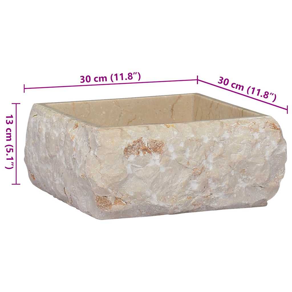 Lavabo Mármol 30X30X13 Cm