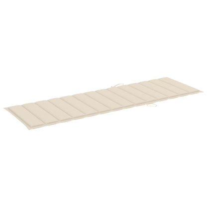 Tumbona Con Cojín Madera De Pino Impregnada