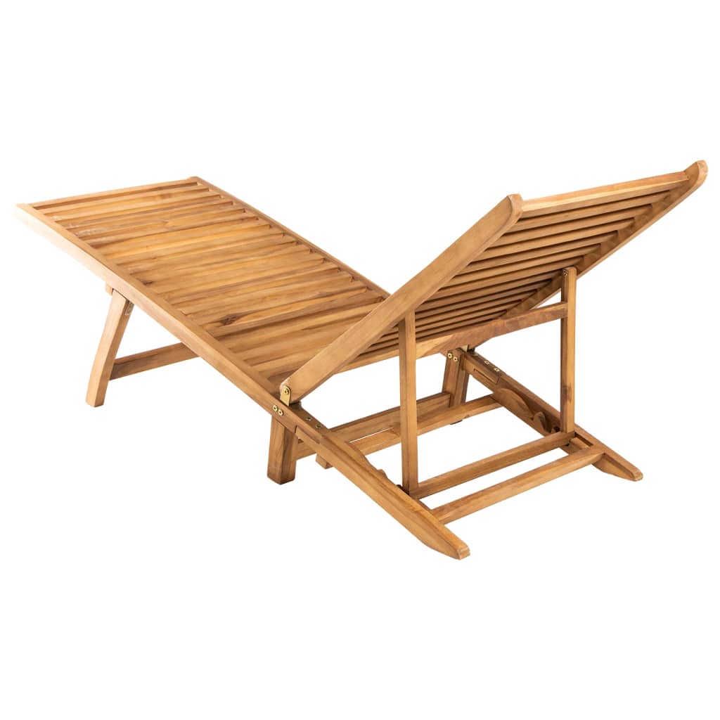 Tumbona De Madera Maciza De Teca