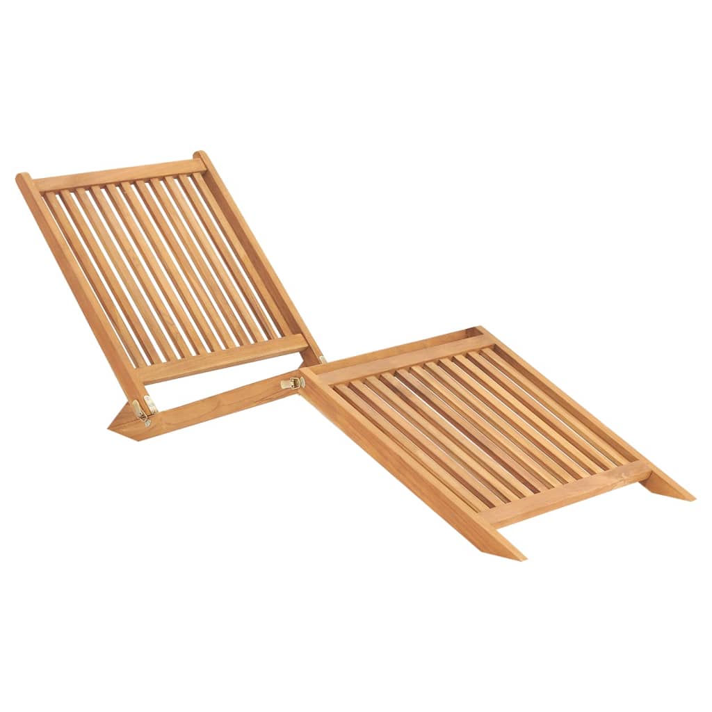Tumbona De Madera Maciza De Teca