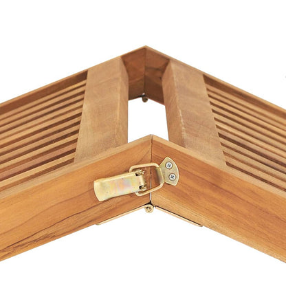 Tumbona De Madera Maciza De Teca