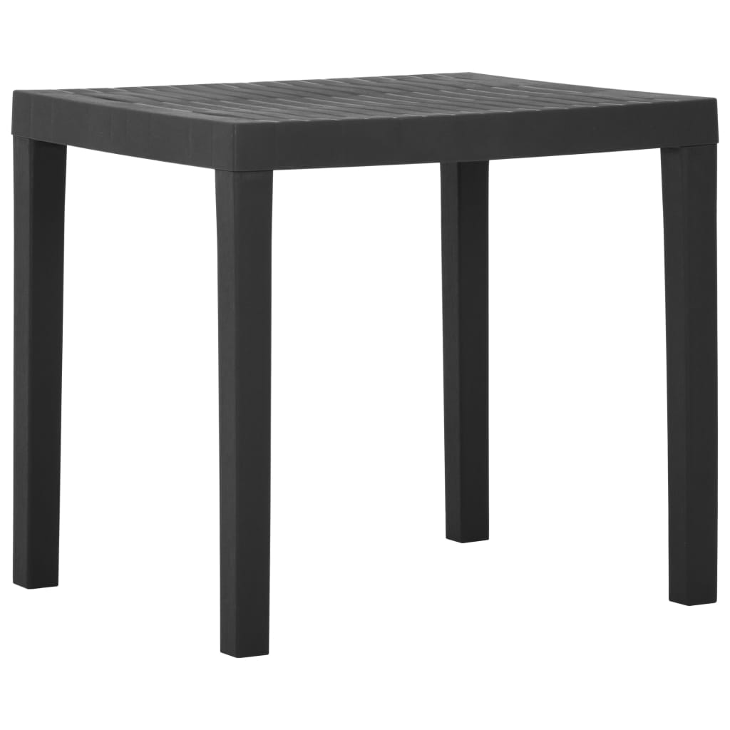 Mesa De Jardín De Plástico Blanca 79X65X72 Cm