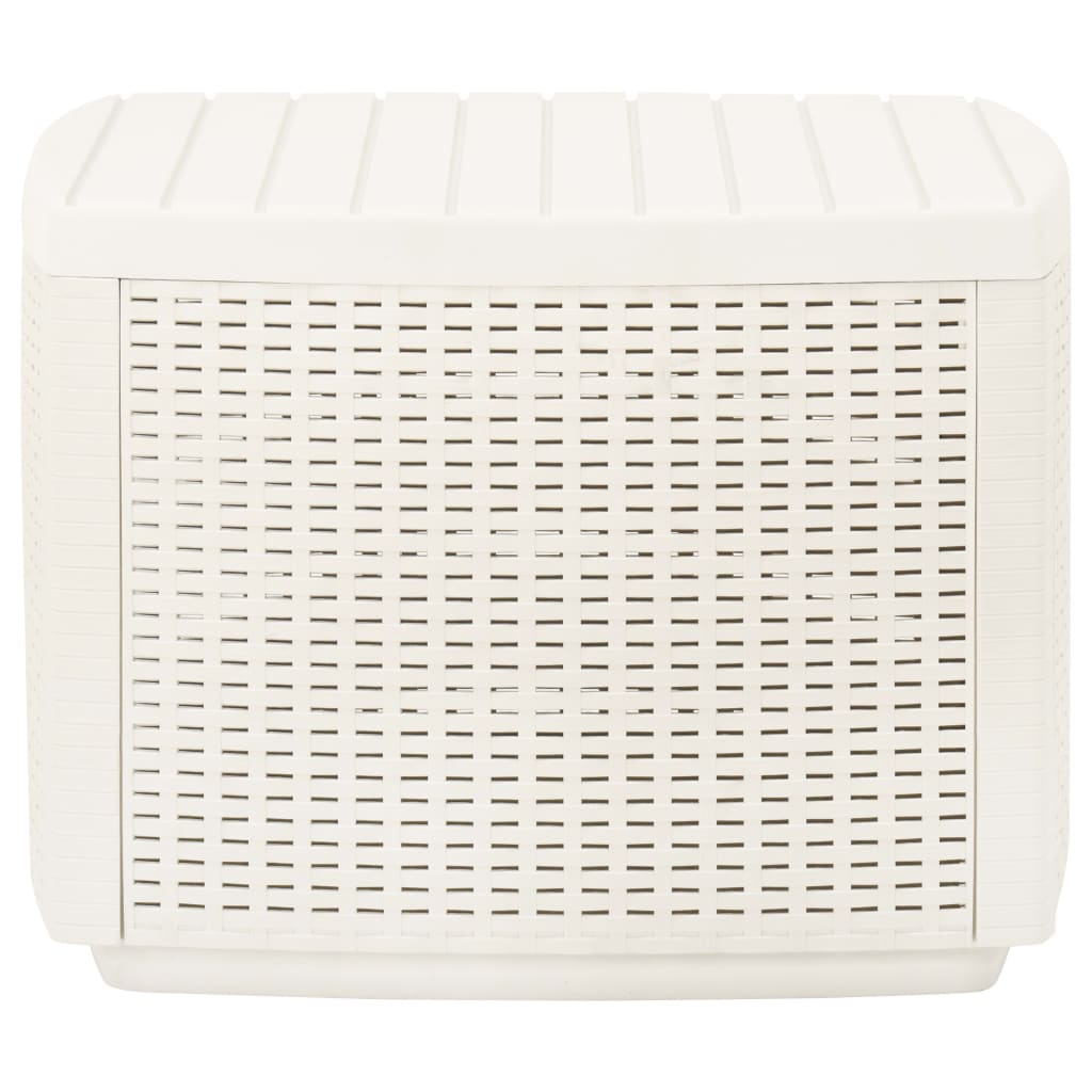 Mesa De Jardín Plástico Blanco 53X53X40 Cm