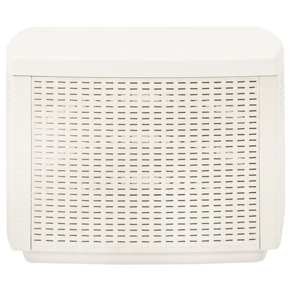 Mesa De Jardín Plástico Blanco 53X53X40 Cm