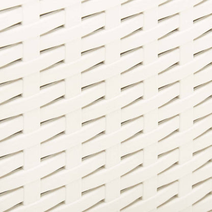 Mesa De Jardín Plástico Blanco 53X53X40 Cm