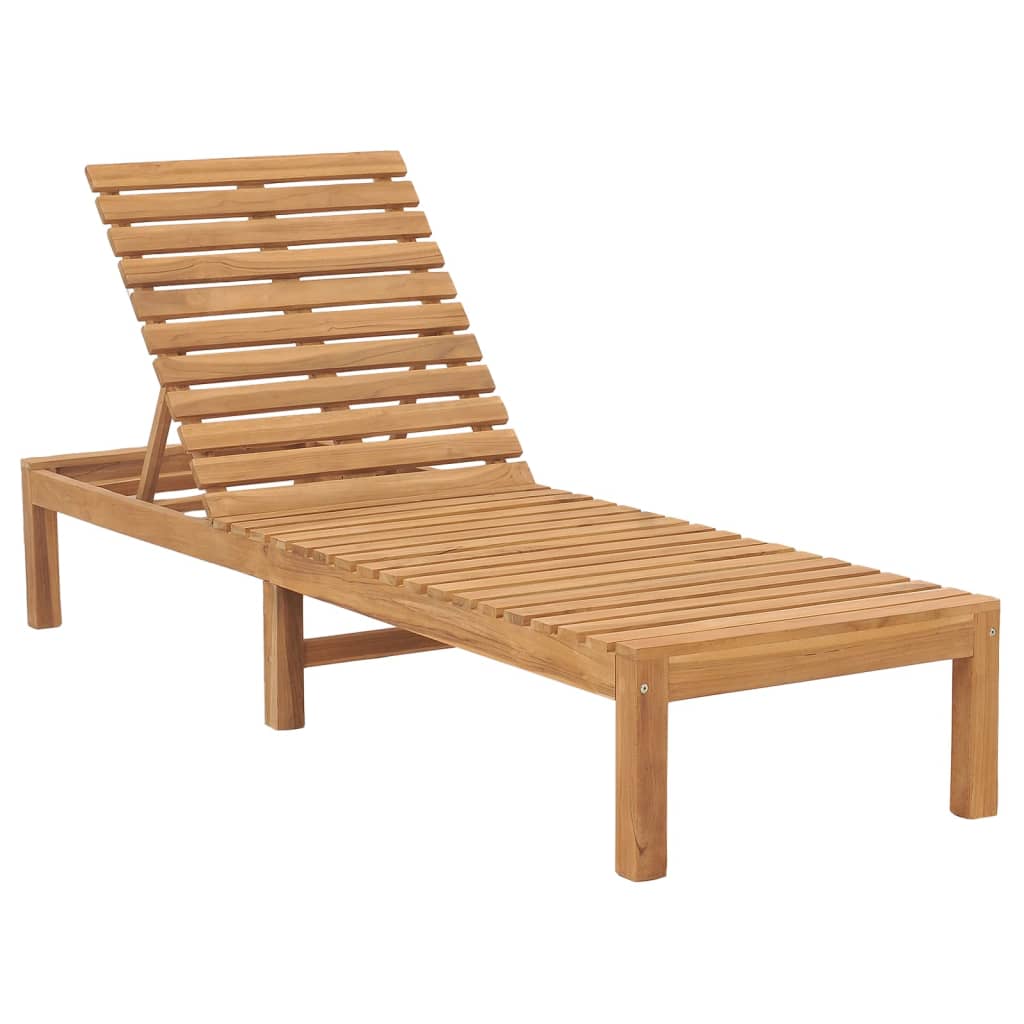 Tumbona De Madera Maciza De Teca