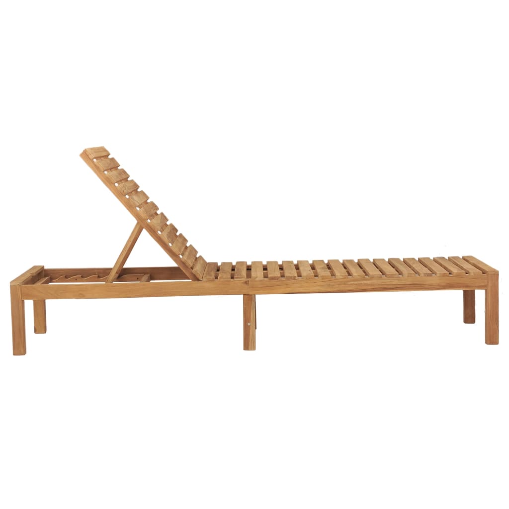 Tumbona De Madera Maciza De Teca