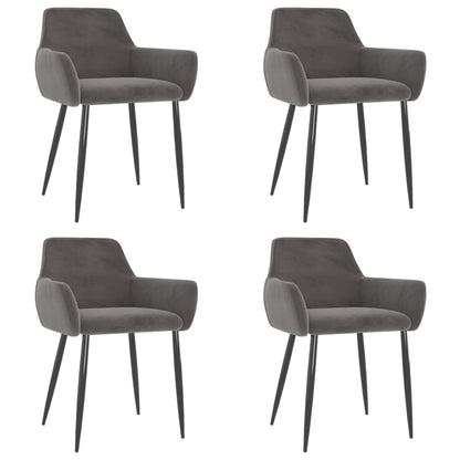 Sillas De Comedor 4 Unidades Terciopelo