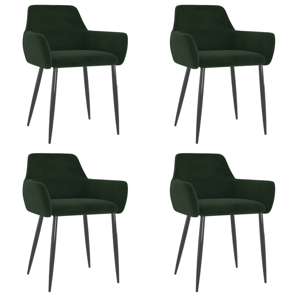 Sillas De Comedor 4 Unidades Terciopelo