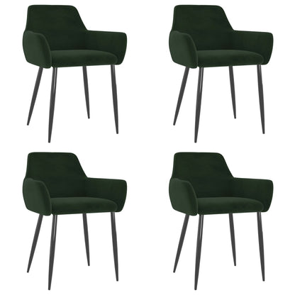 Sillas De Comedor 4 Unidades Terciopelo