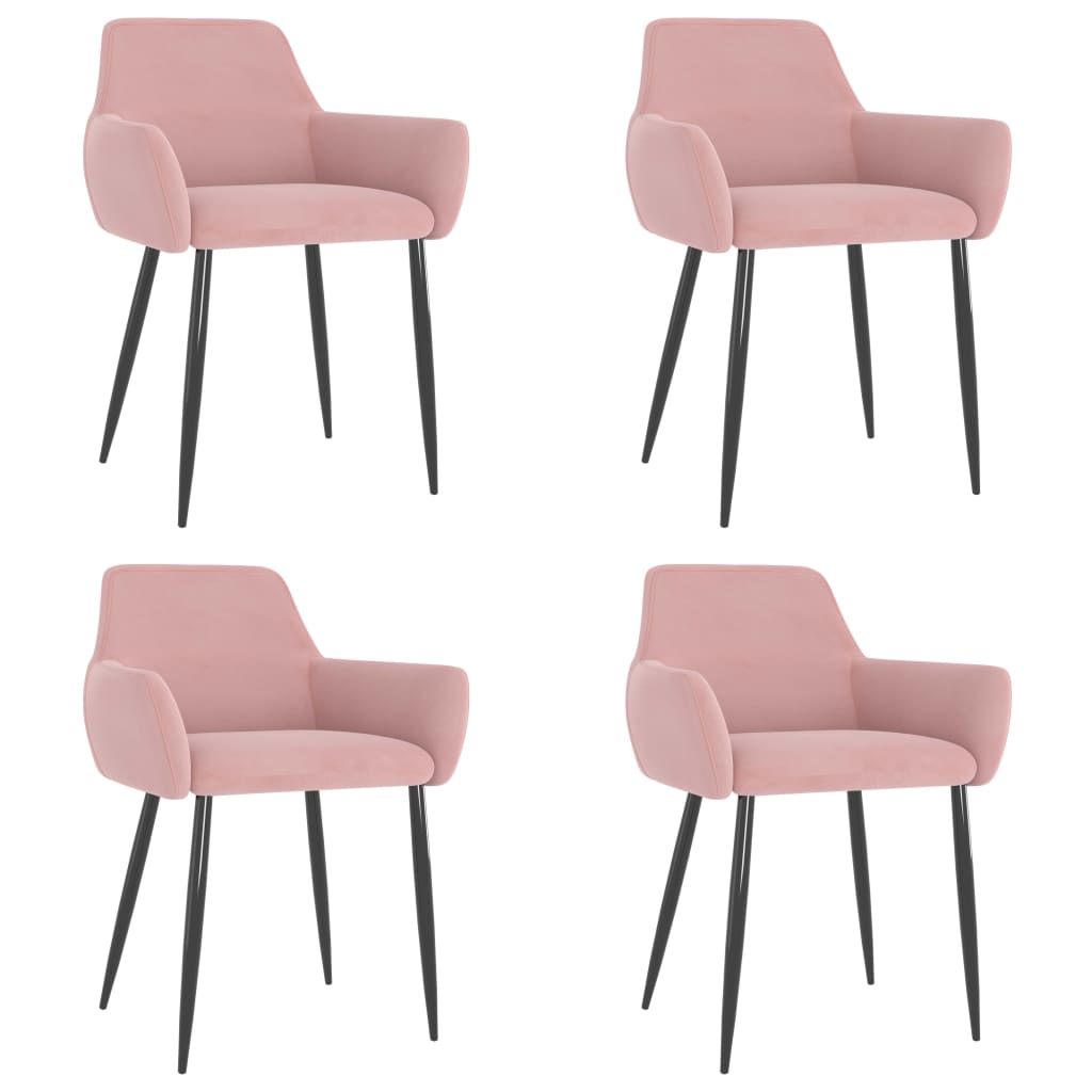 Sillas De Comedor 4 Unidades Terciopelo