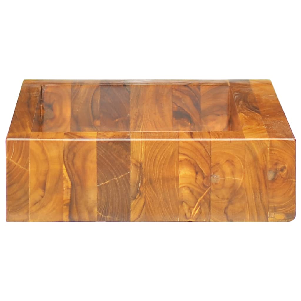 Lavabo De Madera Maciza De Teca 50X35X10 Cm