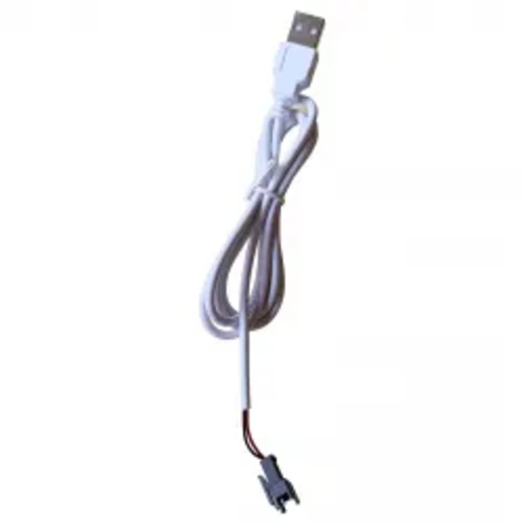 Armario De Baño Con Espejo Led Blanco Brillante 50X13X70 Cm