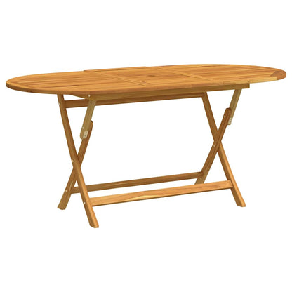 Mesa Jardín Plegable Madera Maciza De Eucalipto