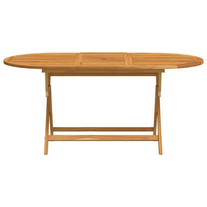 Mesa Jardín Plegable Madera Maciza De Eucalipto
