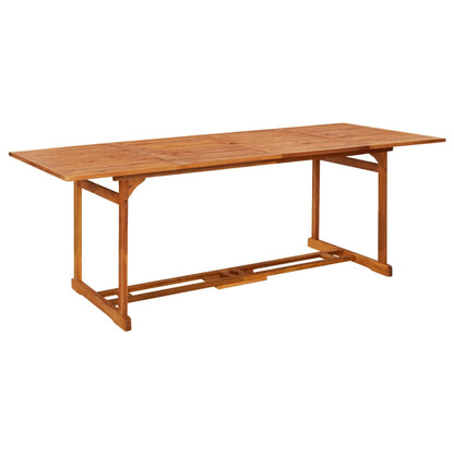 Mesa De Comedor Jardín Madera Maciza De Acacia