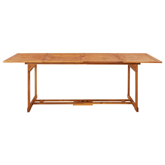 Mesa De Comedor Jardín Madera Maciza De Acacia