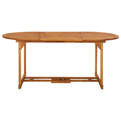 Mesa De Comedor Jardín Madera Maciza De Acacia