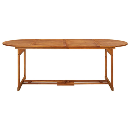 Mesa De Comedor Jardín Madera Maciza De Acacia