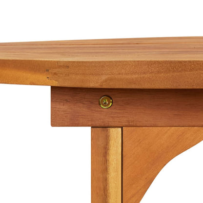 Mesa De Comedor Jardín Madera Maciza De Acacia