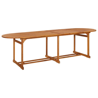 Mesa De Comedor Jardín Madera Maciza De Acacia