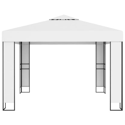 Cenador Con Doble Techo Y Tira De Luces Led 3X3 M