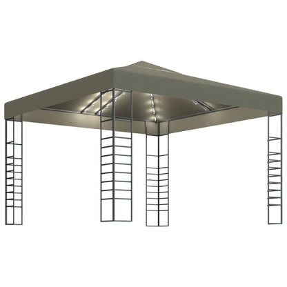 Carpa Cenador De Jardín Con Tira De Luz Led 3X3M 180 G/M²