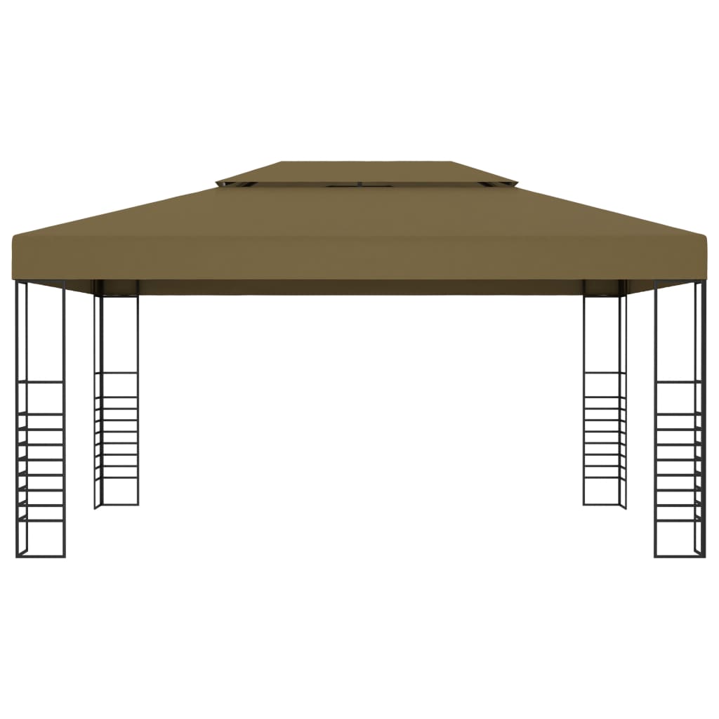 Carpa Cenador De Jardín Con Tira De Luz Led 3X4M 180 G/M²
