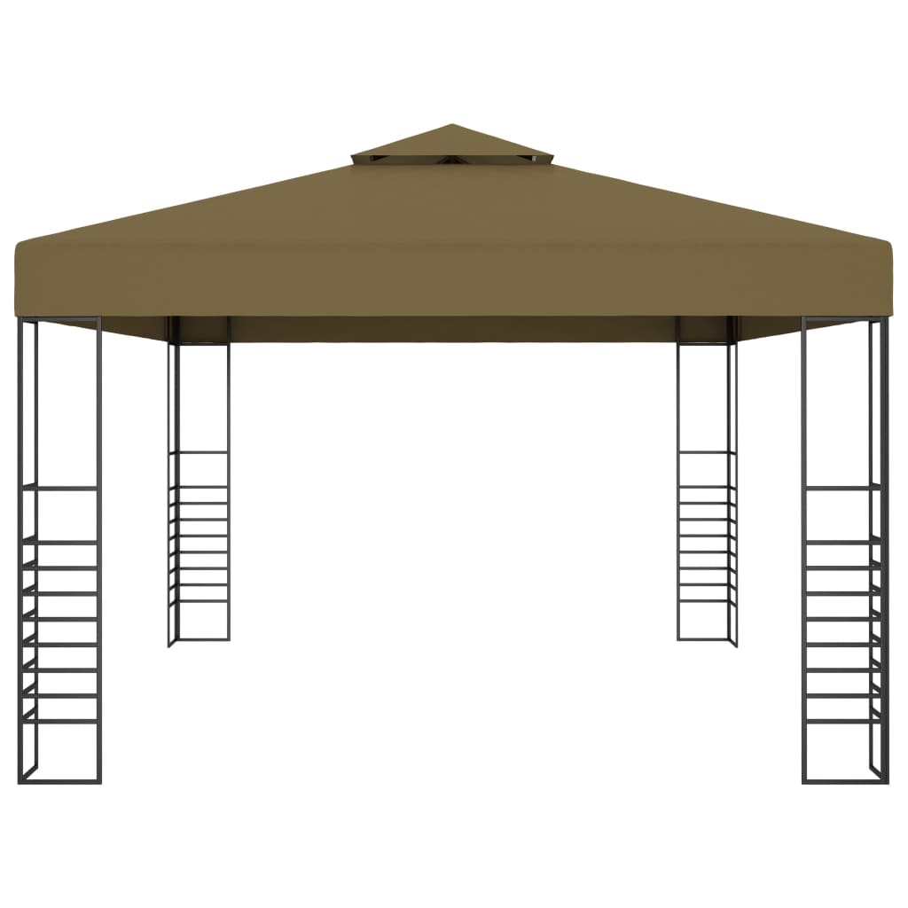 Carpa Cenador De Jardín Con Tira De Luz Led 3X4M 180 G/M²