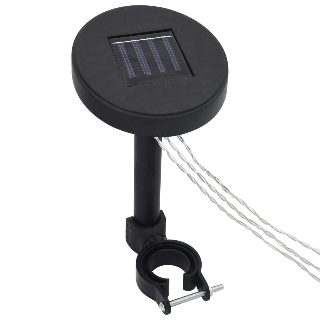 Cenador Con Tira De Luces Led Tela Gris