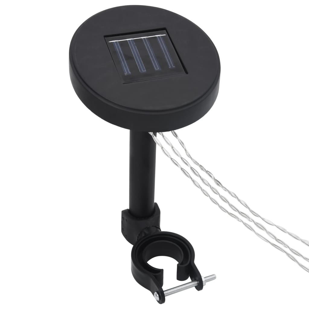 Cenador Con Cortina Y Tira De Luz Led Aluminio