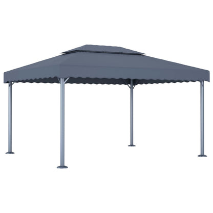 Cenador Con Tira De Luces Led Aluminio 400X300 Cm