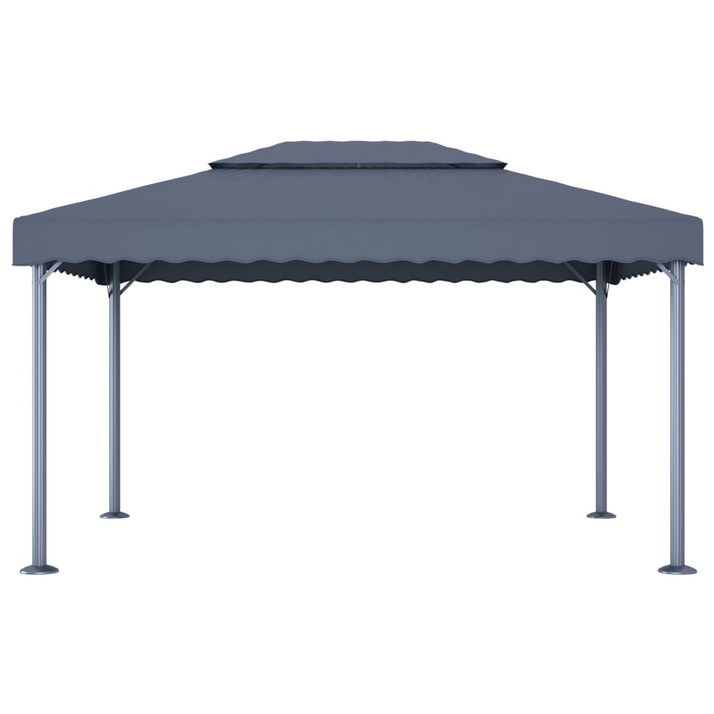 Cenador Con Tira De Luces Led Aluminio 400X300 Cm