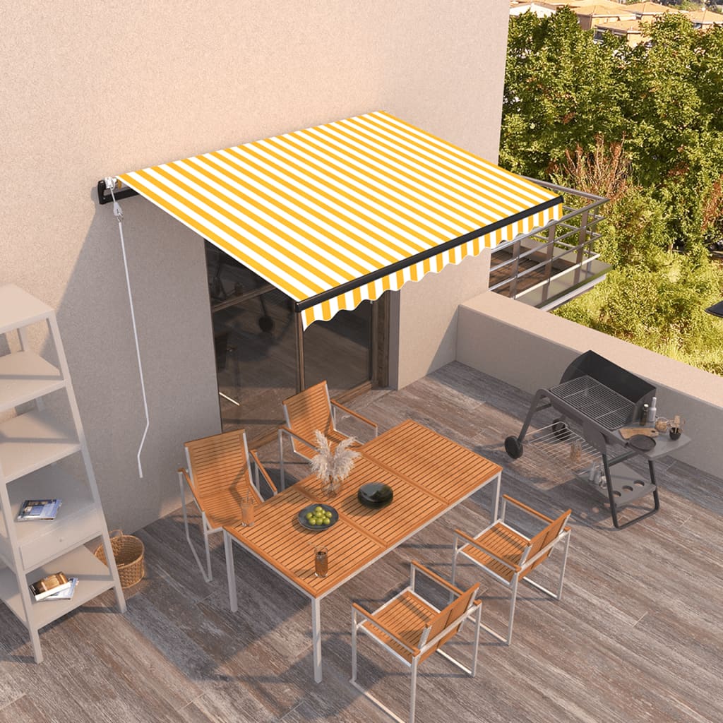 Toldo Retráctil Automático Gris