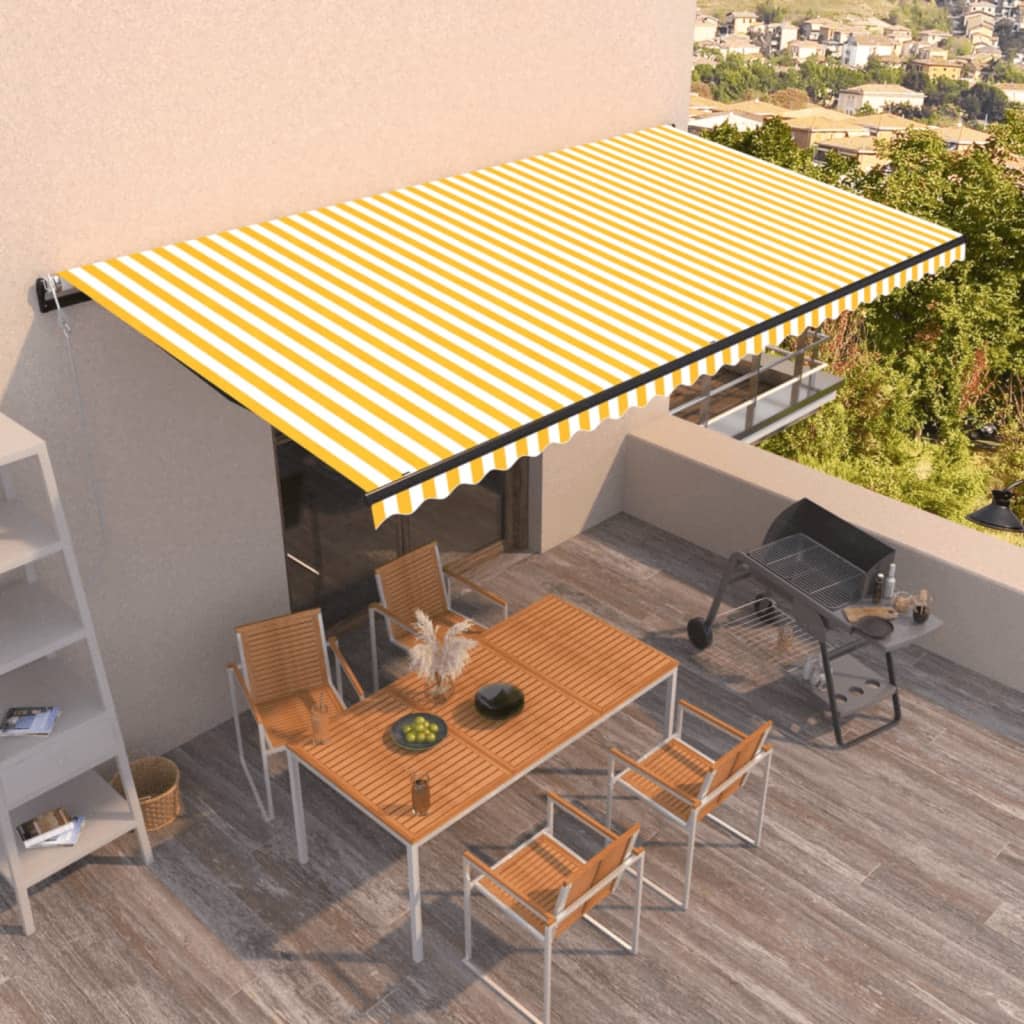 Toldo Retráctil Automático Gris