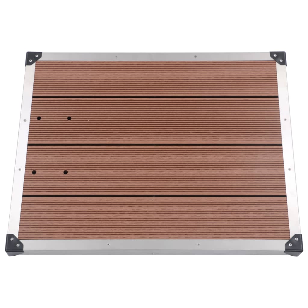 Ducha De Jardín Con Base 225 Cm Acero Inoxidable