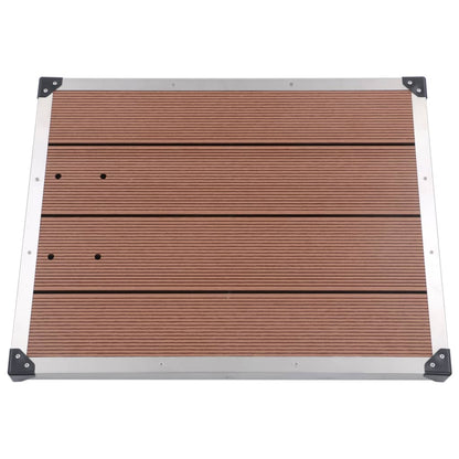 Ducha De Jardín Con Base 225 Cm Acero Inoxidable