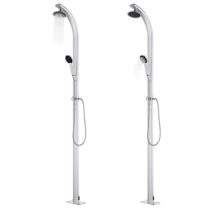 Ducha De Jardín Con Base 220 Cm Aluminio