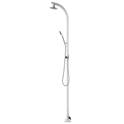 Ducha De Jardín Con Base 220 Cm Aluminio