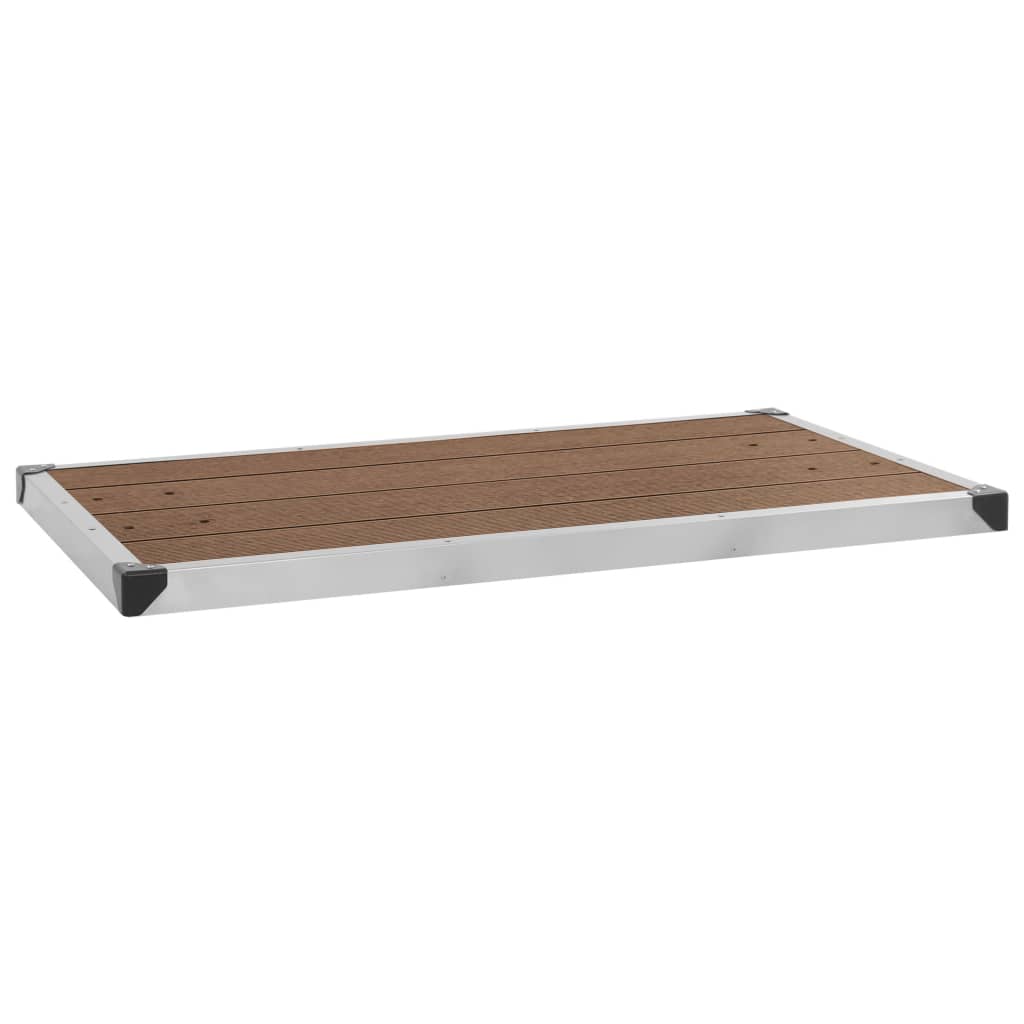 Ducha De Jardín Con Base 220 Cm Acero Inoxidable