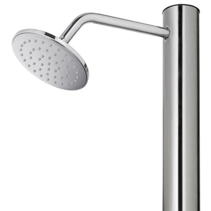 Ducha De Jardín Con Base 220 Cm Acero Inoxidable