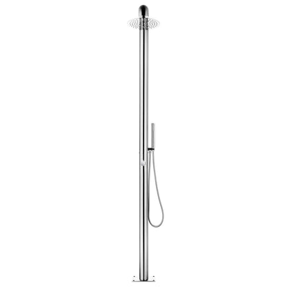 Ducha De Jardín Con Base 230 Cm Acero Inoxidable
