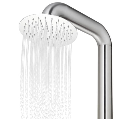 Ducha De Jardín Con Base 230 Cm Acero Inoxidable